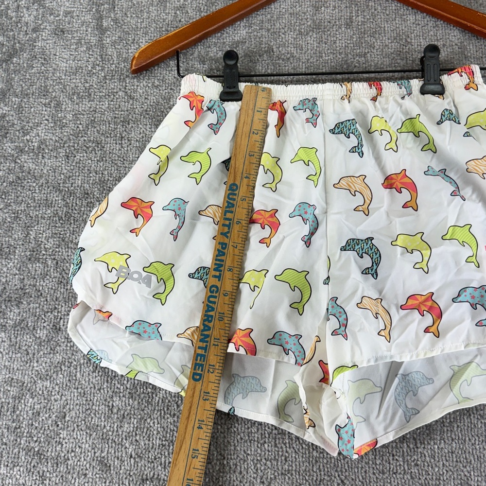 BOA Athletic Active Running Colorful Dolphin Shorts Texas Tri Delta Womens M - Picture 2 of 8